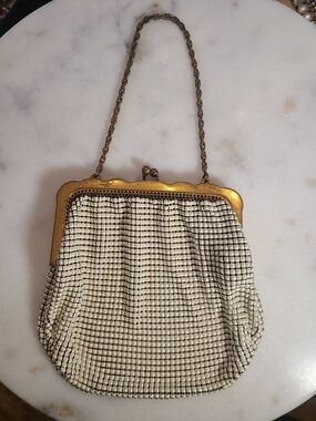 Antique 1920s 2920 Whiting & Davis Flapper Bag Unlined